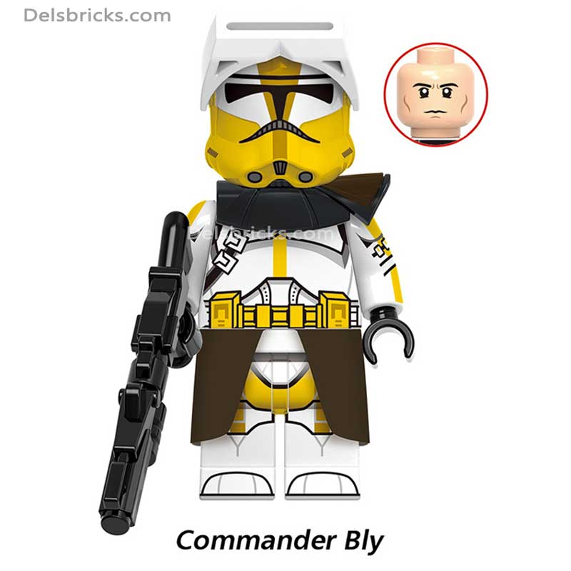 Commander Bly  Clone trooper  Lego Star wars Minifigures  Delsbricks.com   