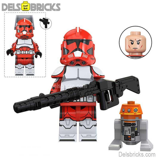 Commander Fox with Droid (New) Lego Star Wars Minifigures - DelsBricks MinifiguresLego Star Wars MinifiguresDelsBricks MinifiguresDelsbricks.com