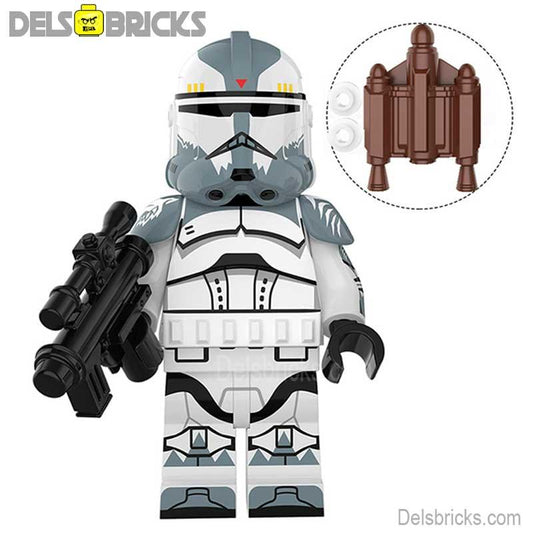 Commander Wolffe Clone trooper Lego Minifigures Custom Toys - DelsBricks MinifiguresLego Star Wars MinifiguresDelsBricks MinifiguresDelsbricks.com