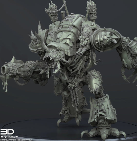 Corrupted Knight by 3DArtGuy 32mm scale, 50, 100, 185mm, Miniature War Gaming Figure - DelsBricks Toys & CollectiblesResin Printed MiniatureDelsBricks Toys & CollectiblesMega Diamonds & Schwartzreiter Mini Forge