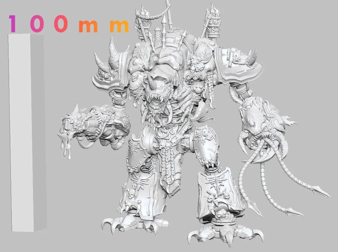 Corrupted Knight by 3DArtGuy 32mm scale, 50, 100, 185mm, Miniature War Gaming Figure - DelsBricks Toys & CollectiblesResin Printed MiniatureDelsBricks Toys & CollectiblesMega Diamonds & Schwartzreiter Mini Forge