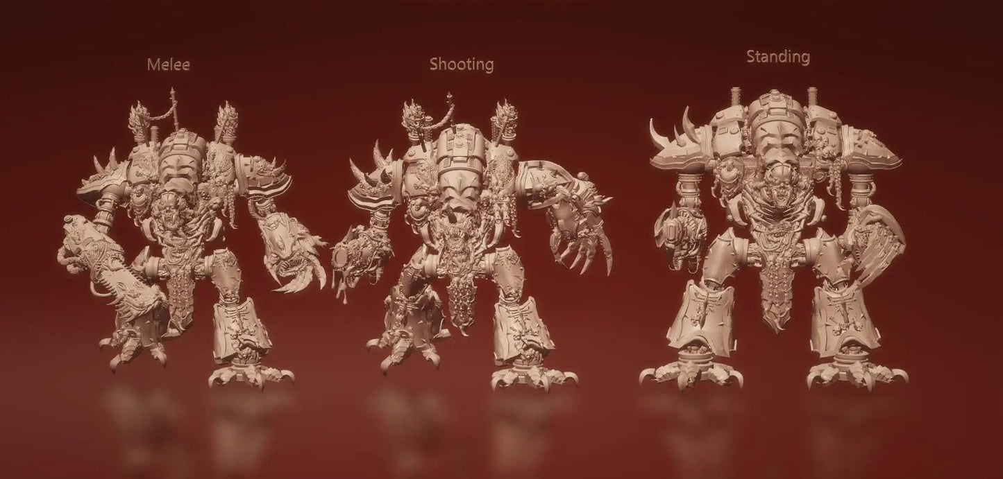 Corrupted Knight by 3DArtGuy 32mm scale, 50, 100, 185mm, Miniature War Gaming Figure - DelsBricks Toys & CollectiblesResin Printed MiniatureDelsBricks Toys & CollectiblesMega Diamonds & Schwartzreiter Mini Forge