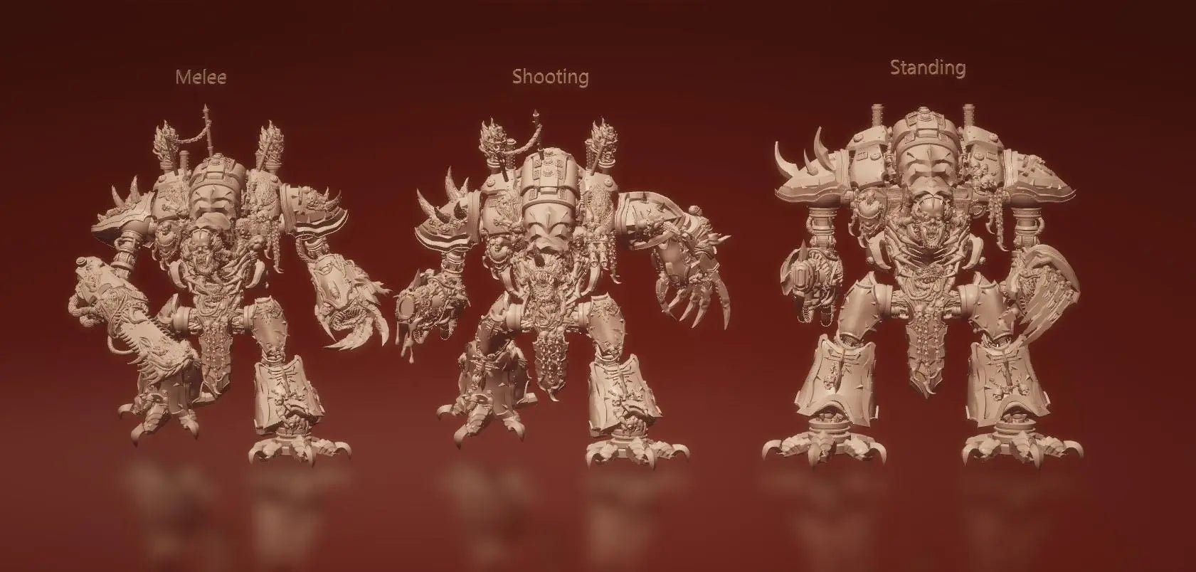 Corrupted Knight by 3DArtGuy 32mm scale, 50, 100, 185mm, Miniature War Gaming Figure - DelsBricks Toys & CollectiblesResin Printed MiniatureDelsBricks Toys & CollectiblesMega Diamonds & Schwartzreiter Mini Forge
