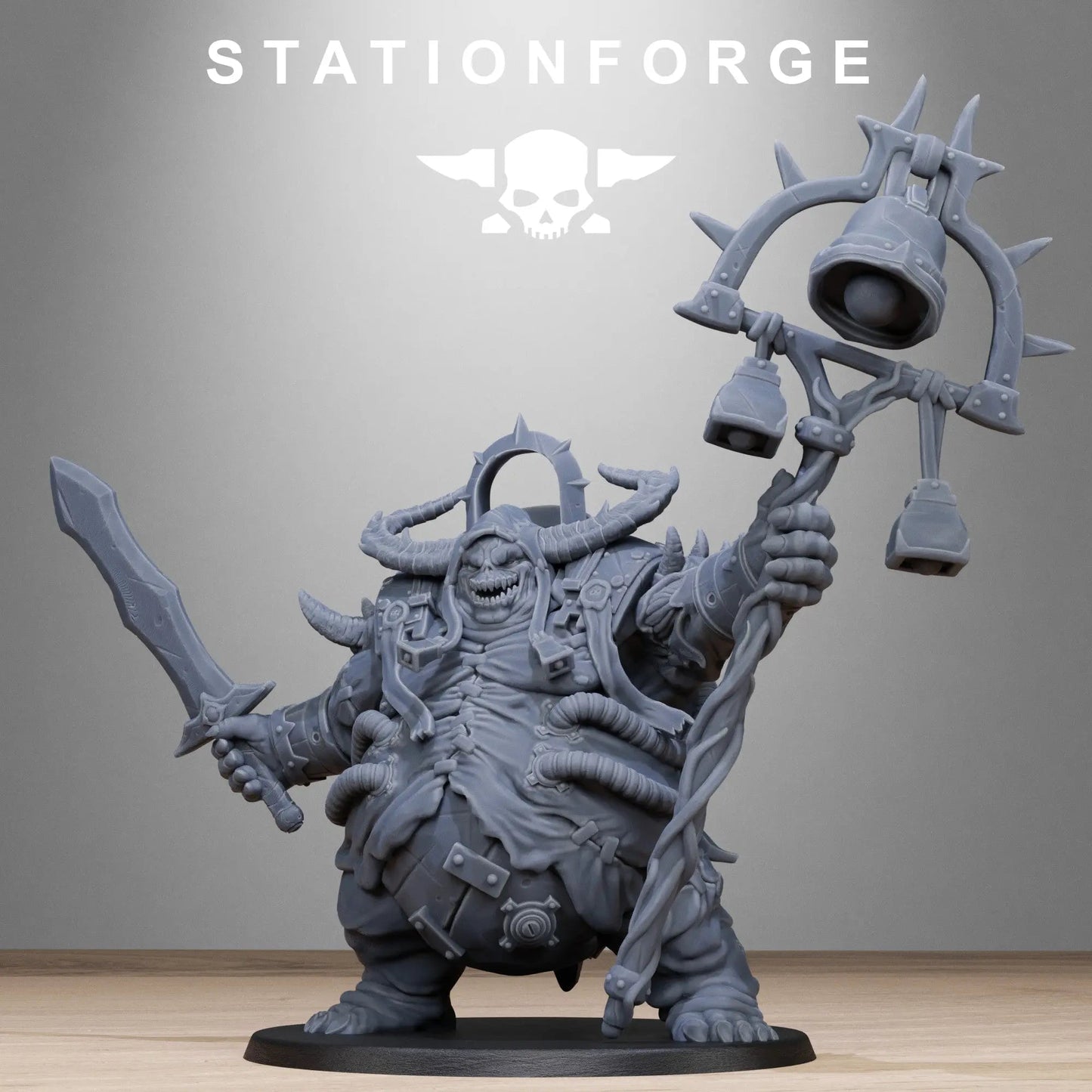Corrupted Lord of the Filth by Station Forge 28/32mm Scale Miniature, 73mm tall, Great Unclean One Proxy - DelsBricks Toys & CollectiblesResin Printed MiniatureDelsBricks Toys & CollectiblesMega Diamonds & Schwartzreiter Mini Forge