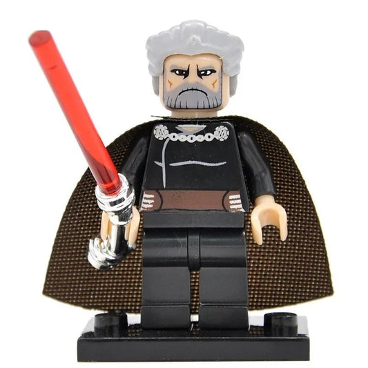 Count Dooku (Clone wars) Lego Star wars Minifigures custom Toys - DelsBricks MinifiguresLego Star Wars MinifiguresDelsBricks MinifiguresDelsbricks.com