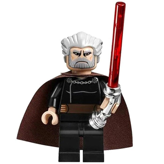 Count Dooku (Clone wars) Lego Star wars Minifigures custom Toys - DelsBricks MinifiguresLego Star Wars MinifiguresDelsBricks MinifiguresDelsbricks.com