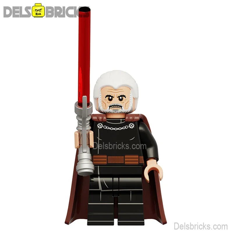 Count Dooku (Film Version) Lego Minifigures New Custom Toys 3 - DelsBricks MinifiguresLego Star Wars MinifiguresDelsBricks MinifiguresDelsbricks.com
