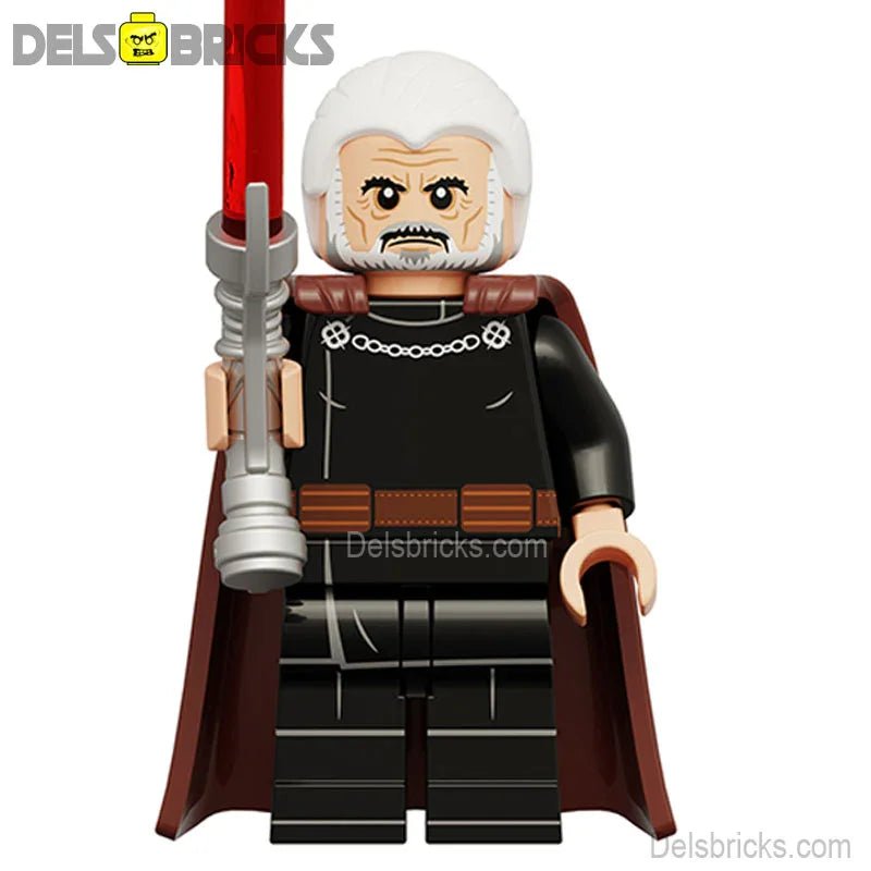 Count Dooku (Film Version) Lego Minifigures New Custom Toys 3 - DelsBricks MinifiguresLego Star Wars MinifiguresDelsBricks MinifiguresDelsbricks.com