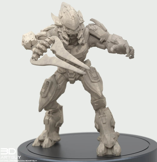 Covenant Elite by 3DArtGuy, 32mm scale, 50mm, Miniature War Gaming Figure, Halo, Covenant, Alien, 3D Printed, 4 Poses - DelsBricks Toys & CollectiblesResin Printed MiniatureDelsBricks Toys & CollectiblesMega Diamonds & Schwartzreiter Mini Forge