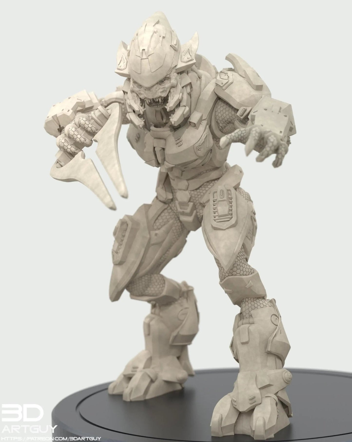 Covenant Elite by 3DArtGuy, 32mm scale, 50mm, Miniature War Gaming Figure, Halo, Covenant, Alien, 3D Printed, 4 Poses - DelsBricks Toys & CollectiblesResin Printed MiniatureDelsBricks Toys & CollectiblesMega Diamonds & Schwartzreiter Mini Forge