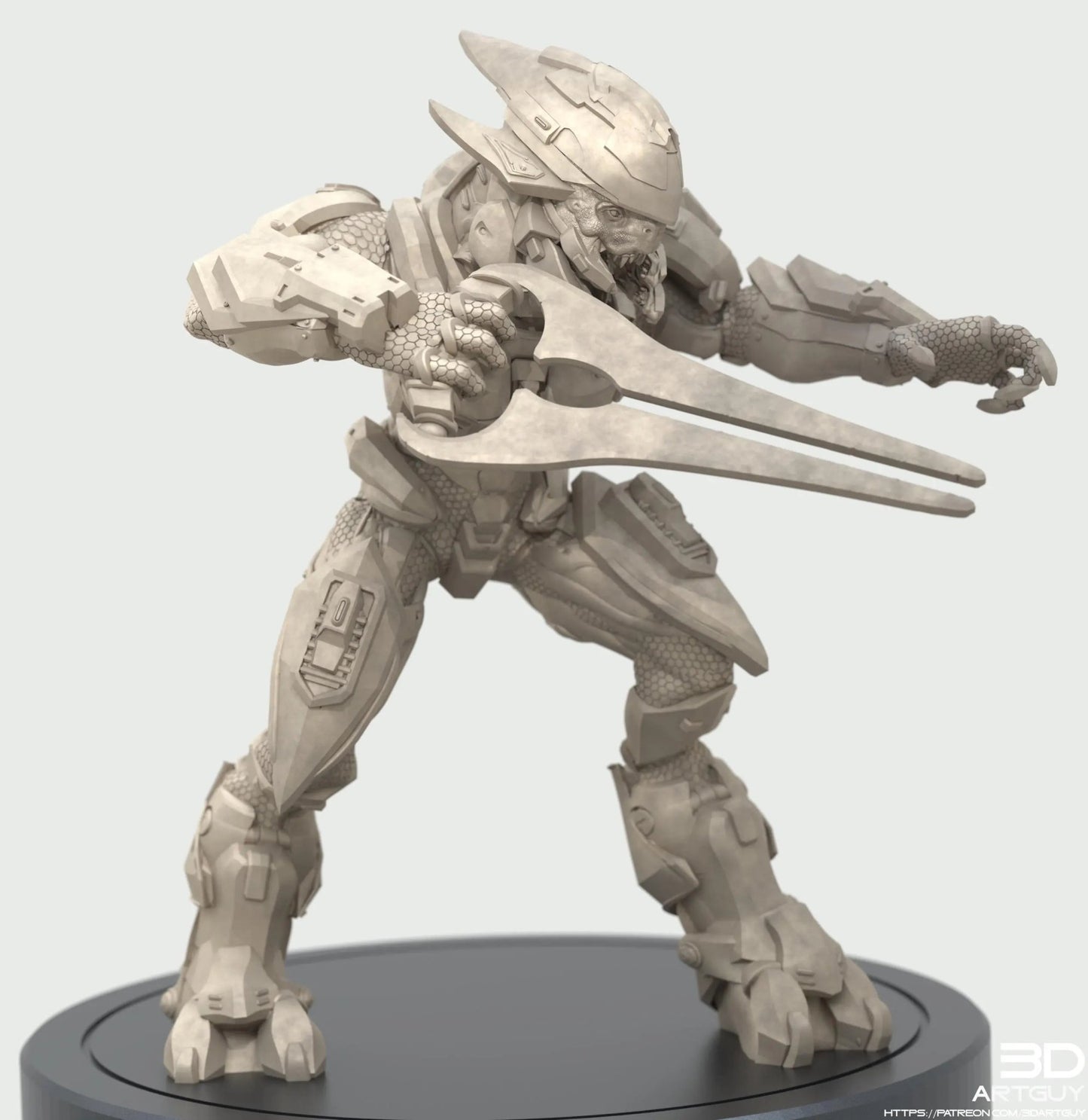 Covenant Elite by 3DArtGuy, 32mm scale, 50mm, Miniature War Gaming Figure, Halo, Covenant, Alien, 3D Printed, 4 Poses - DelsBricks Toys & CollectiblesResin Printed MiniatureDelsBricks Toys & CollectiblesMega Diamonds & Schwartzreiter Mini Forge
