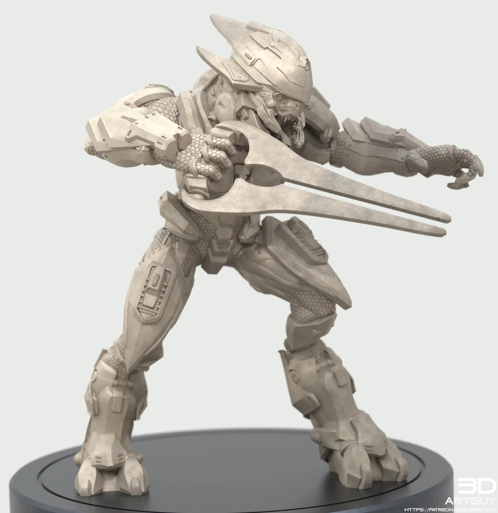 Covenant Elite by 3DArtGuy, 32mm scale, 50mm, Miniature War Gaming Figure, Halo, Covenant, Alien, 3D Printed, 4 Poses - DelsBricks Toys & CollectiblesResin Printed MiniatureDelsBricks Toys & CollectiblesMega Diamonds & Schwartzreiter Mini Forge