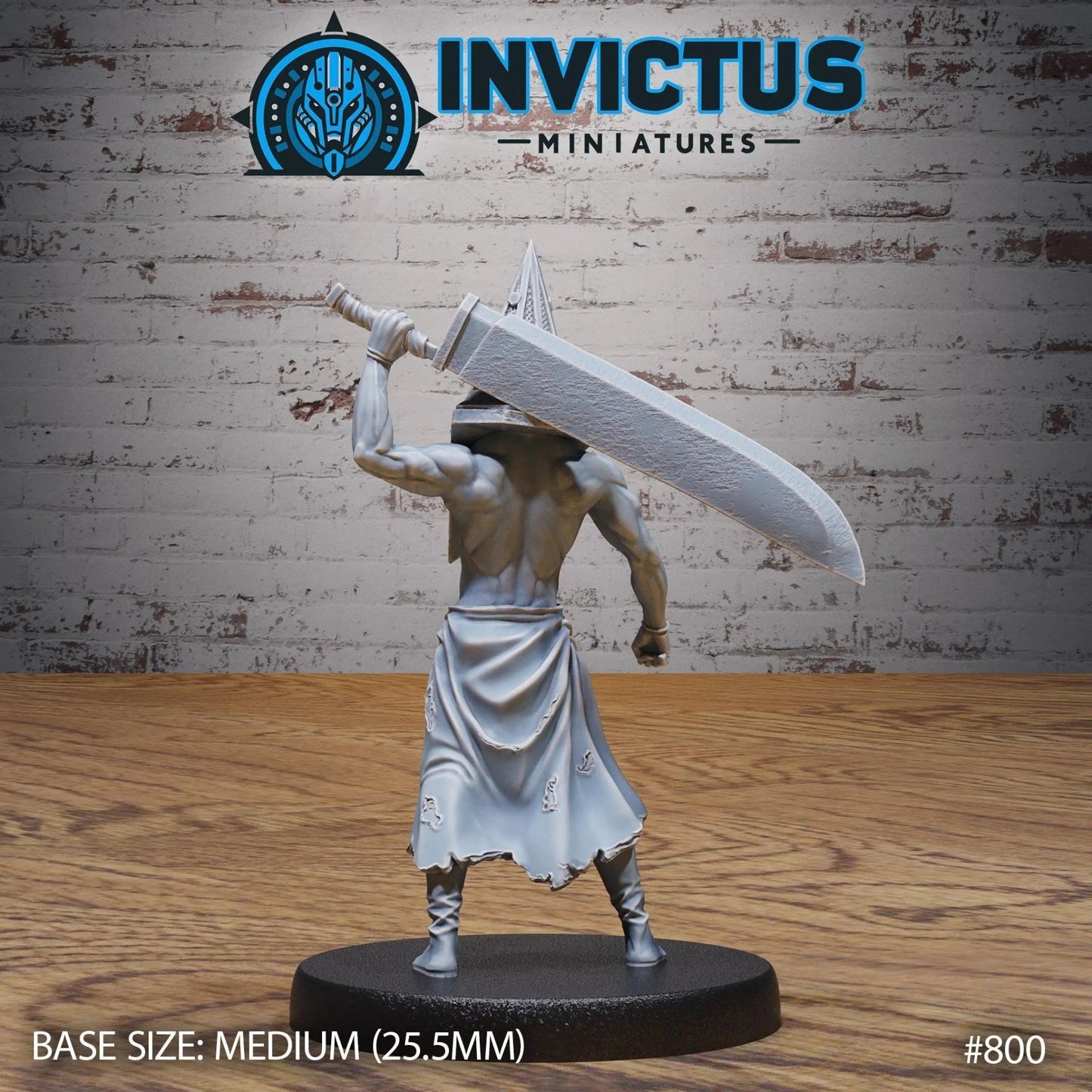 Crimson Executioner by Invictus Miniatures 32mm scale, Miniature War Gaming Figure, Games, Silent Hill, Pyramid Head - DelsBricks Toys & CollectiblesResin Printed MiniatureDelsBricks Toys & CollectiblesMega Diamonds & Schwartzreiter Mini Forge
