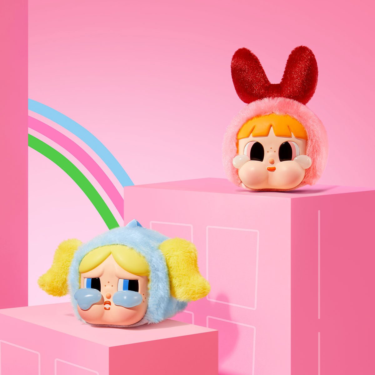 CRYBABY × Powerpuff Girls Series - Vinyl Face Plush Blind Box (1 Blind Box) - DelsBricks Toys & CollectiblesFigureDelsBricks Toys & CollectiblesSuper Anime Store