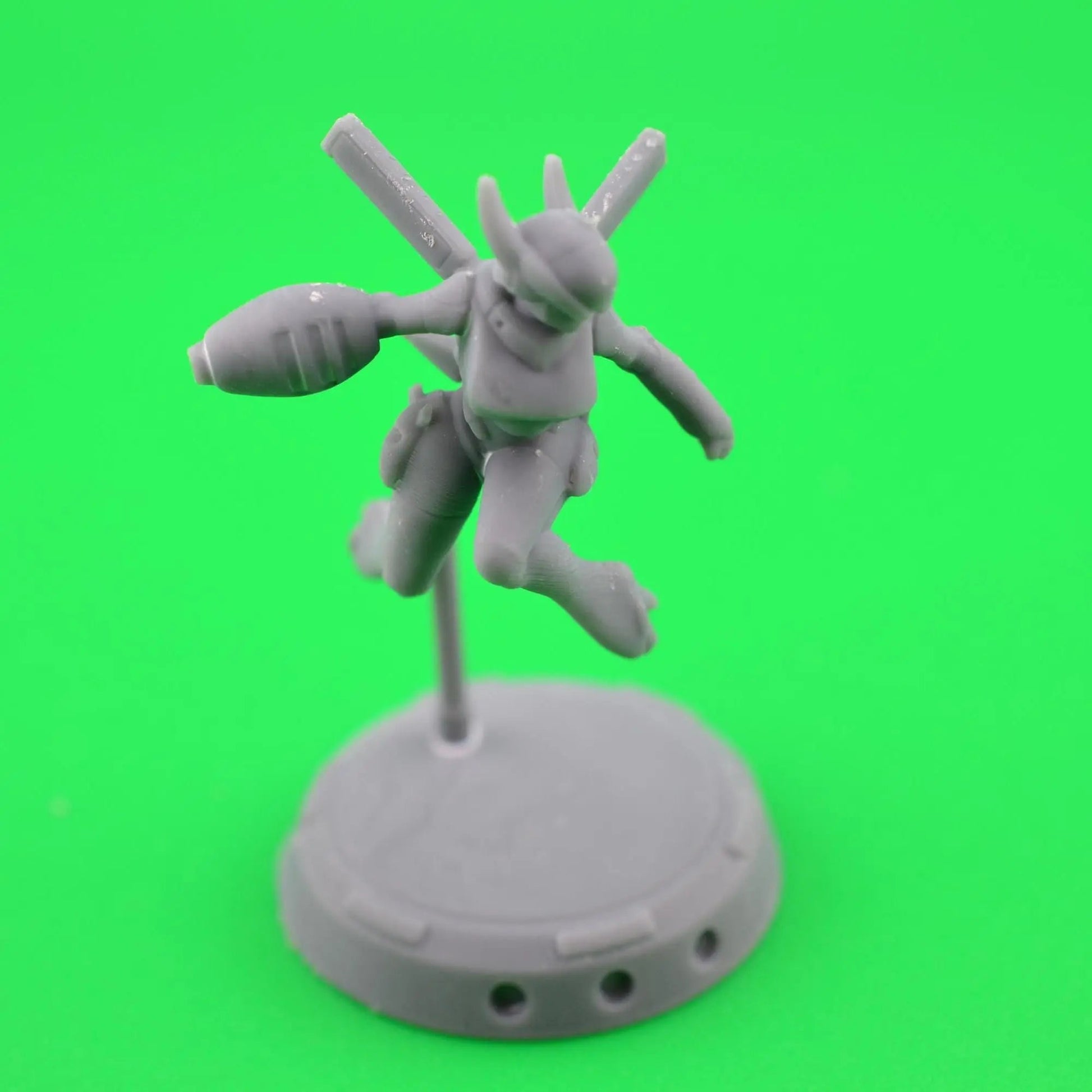CYBERBABE MOMMO by Papsikels 32mm scale miniature, Includes base and stand, For any sci - fi or OPR table top games - DelsBricks Toys & CollectiblesResin Printed MiniatureDelsBricks Toys & CollectiblesMega Diamonds & Schwartzreiter Mini Forge