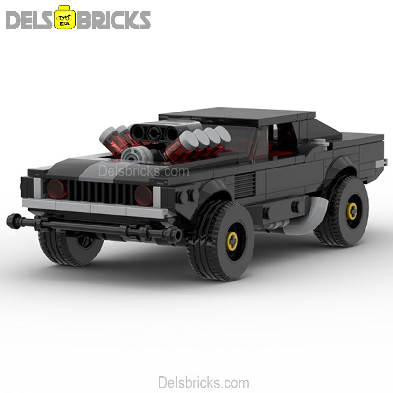 Cyberpunk Dodge Charger Muscle Car Lego Minifigures Custom Building Block Toys