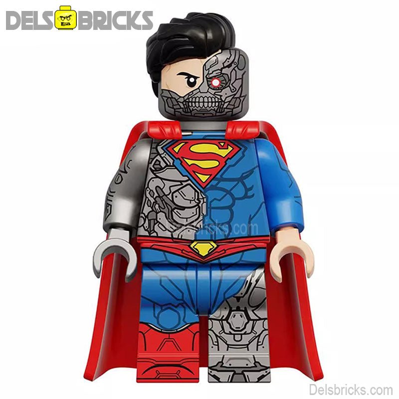Cyborg Superman Lego Minifigures Custom Toys - DelsBricks MinifiguresMinifiguresDelsBricks MinifiguresDelsbricks