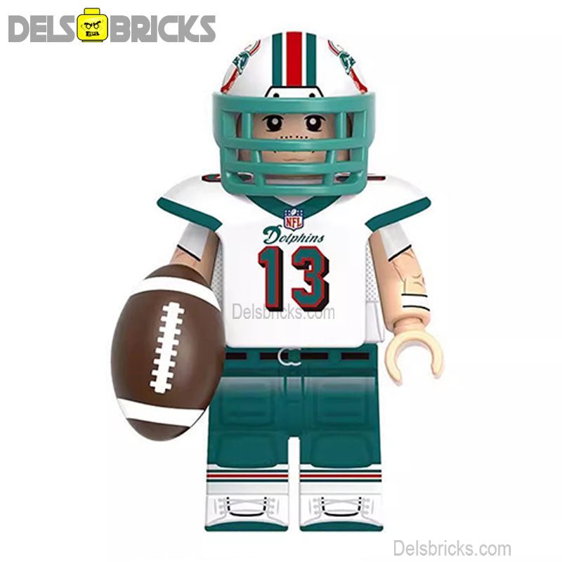 Dan Marino NFL Football Legends Lego Minifigures Custom sports Toys - DelsBricks MinifiguresMinifiguresDelsBricks MinifiguresDelsbricks