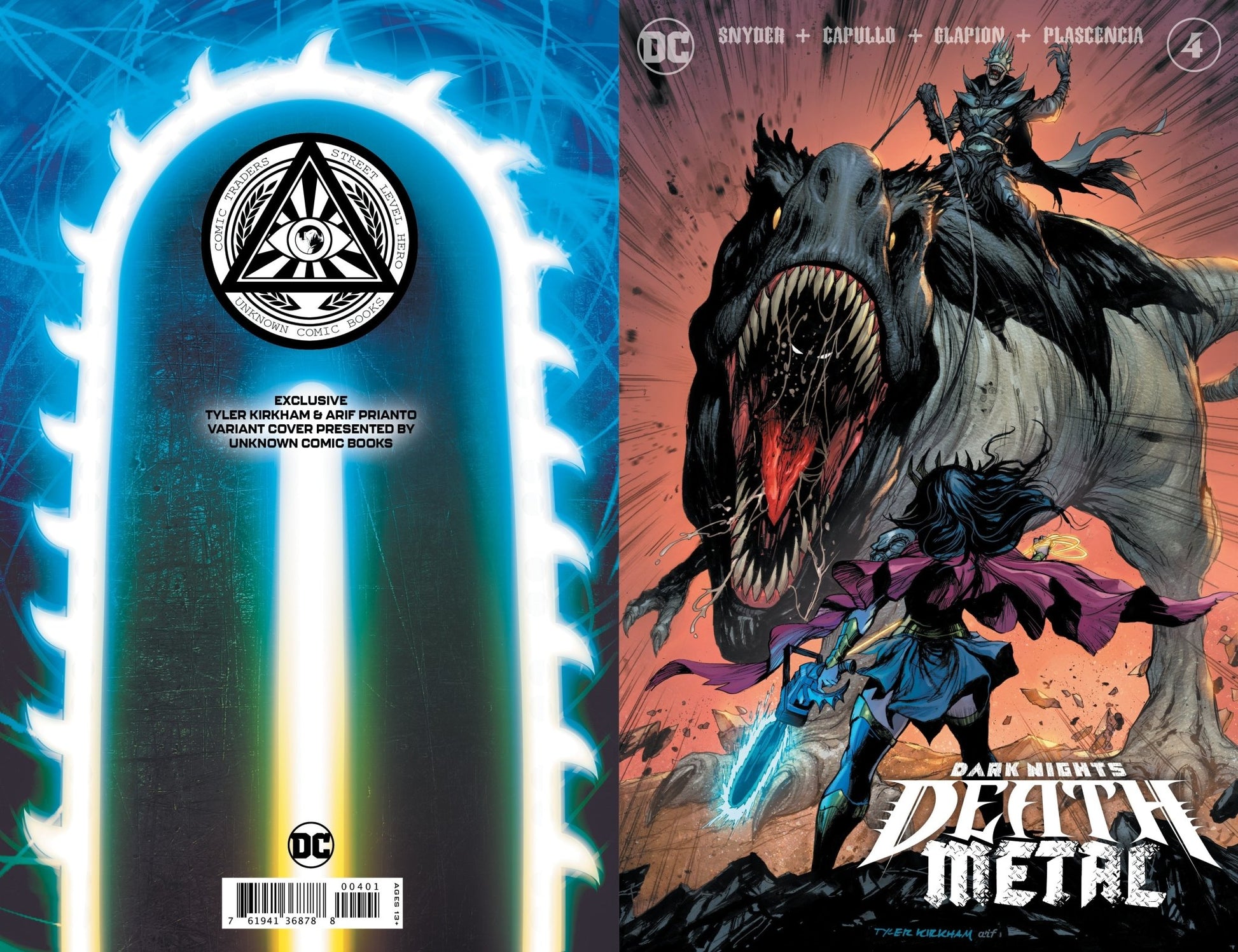 DARK NIGHTS DEATH METAL 4 (OF 7) UNKNOWN COMICS TYLER KIRKHAM EXCLUSIVE VAR (10/14/2020) - DelsBricks Toys & CollectiblesCOMIC BOOK EXCLUSIVEDelsBricks Toys & CollectiblesUnknown Comic Books