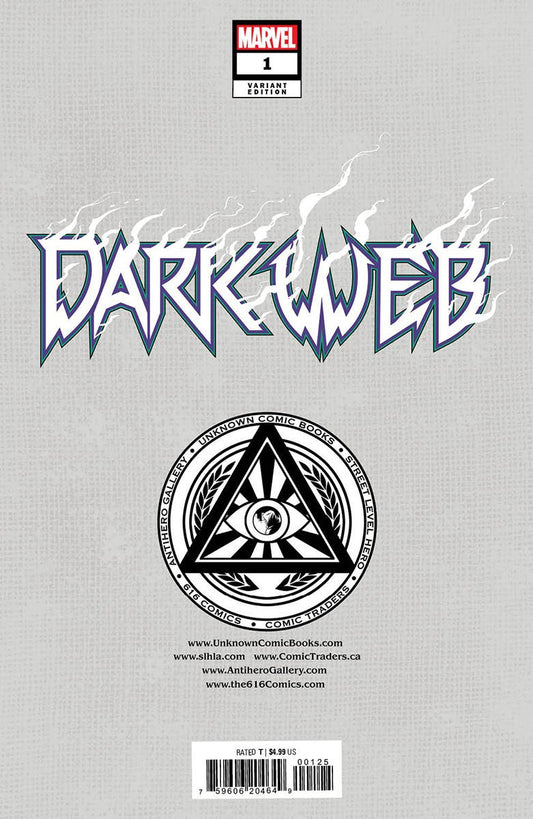 Dark Web 1 [Dwb] Unknown Comics Skan Exclusive Virgin Var (12/07/2022) - DelsBricks Toys & CollectiblesCOMIC BOOK EXCLUSIVEDelsBricks Toys & CollectiblesUnknown Comic Books