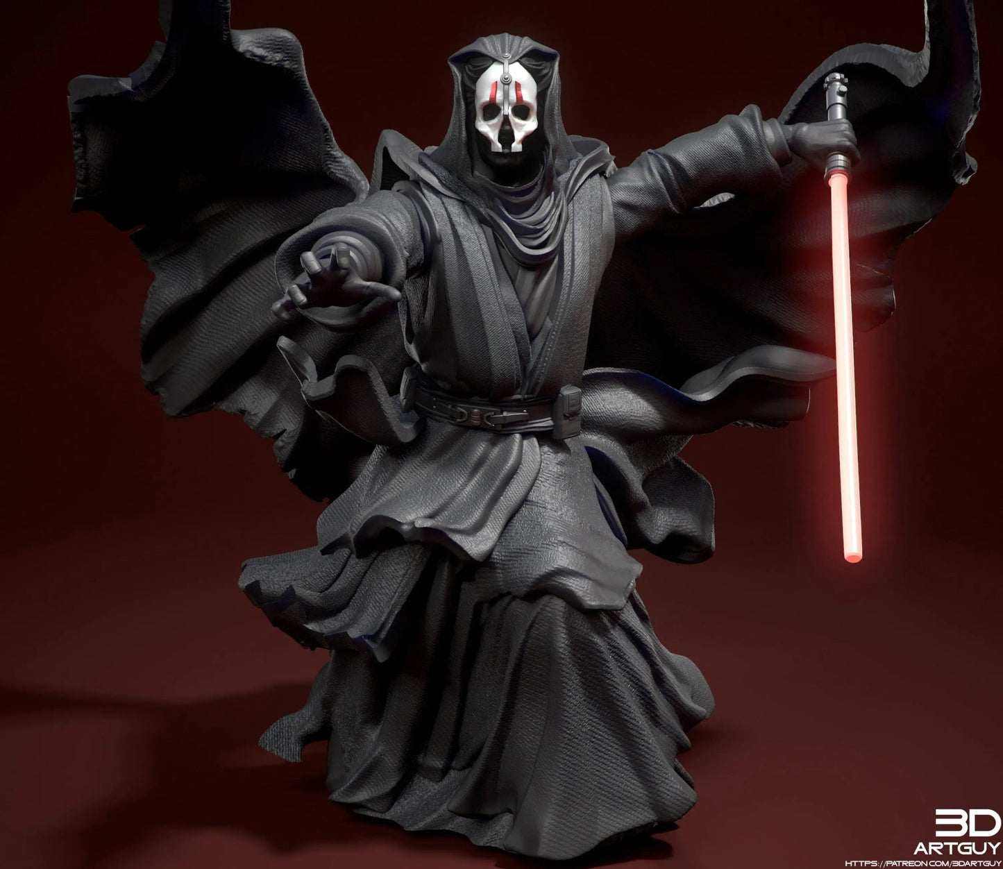 Darth Nihilus by 3DArtGuy 28/32mm scale, 50mm or 100m Miniature War Gaming Figure, Sci - fi, Proxy, Star Wars - DelsBricks Toys & CollectiblesResin Printed MiniatureDelsBricks Toys & CollectiblesMega Diamonds & Schwartzreiter Mini Forge