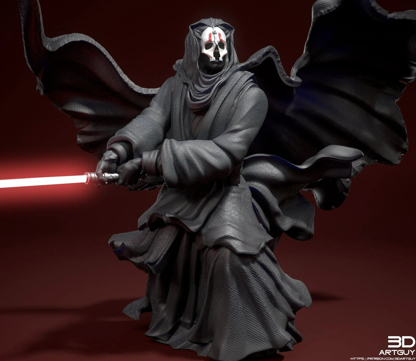 Darth Nihilus by 3DArtGuy 28/32mm scale, 50mm or 100m Miniature War Gaming Figure, Sci - fi, Proxy, Star Wars - DelsBricks Toys & CollectiblesResin Printed MiniatureDelsBricks Toys & CollectiblesMega Diamonds & Schwartzreiter Mini Forge
