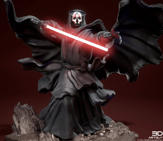 Darth Nihilus by 3DArtGuy 28/32mm scale, 50mm or 100m Miniature War Gaming Figure, Sci - fi, Proxy, Star Wars - DelsBricks Toys & CollectiblesResin Printed MiniatureDelsBricks Toys & CollectiblesMega Diamonds & Schwartzreiter Mini Forge