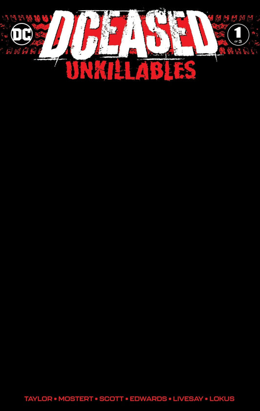 Dceased Unkillables 1 (Of 3) Unknown Comics Black Blank Exclusive Var (02/19/2020) - DelsBricks Toys & CollectiblesCOMIC BOOK EXCLUSIVEDelsBricks Toys & CollectiblesUnknown Comic Books