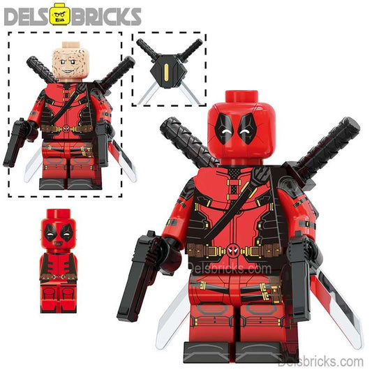 Deadpool from Deadpool & Wolverine Movie Marvel MCU Lego Minifigures Custom Toys 1 - DelsBricks MinifiguresMinifiguresDelsBricks MinifiguresDelsbricks