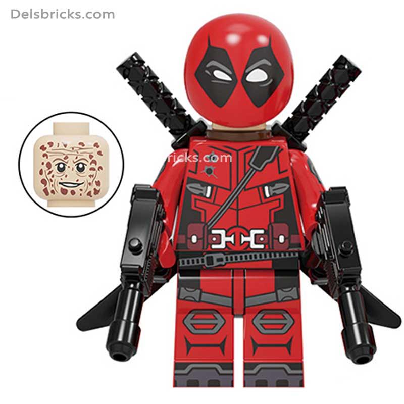 Deadpool with Motorcycle Lego Minifigures Custom Toys - DelsBricks MinifiguresMinifiguresDelsBricks MinifiguresDelsbricks