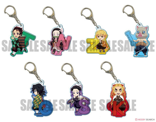 Demon Slayer Kimetsu No Yaiba Trading Acrylic Key Ring Alphabet Ver. Blind Box (1 Blind Box) - DelsBricks Toys & CollectiblesKeychainDelsBricks Toys & CollectiblesSuper Anime Store
