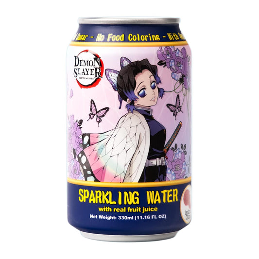 Demon Slayer Lychee Sparkling Water – 11.16 fl oz (330 ml) Cans – Shinobu Kocho Collectible Anime Drink (1 Can) - DelsBricks Toys & CollectiblesSodas DelsBricks Toys & CollectiblesSuper Anime Store