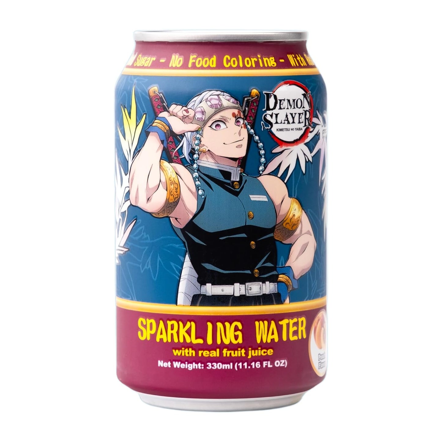 Demon Slayer Peach Sparkling Water – 11.16 fl oz (330 ml) Cans – Tengen Uzui Collectible Anime Drink (1 Can) - DelsBricks Toys & CollectiblesSodas DelsBricks Toys & CollectiblesSuper Anime Store