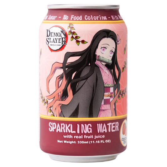Demon Slayer Strawberry Sparkling Water – 11.16 fl oz (330 ml) Cans – Nezuko Kamado Collectible Anime Drink (1 Can) - DelsBricks Toys & CollectiblesSodas DelsBricks Toys & CollectiblesSuper Anime Store