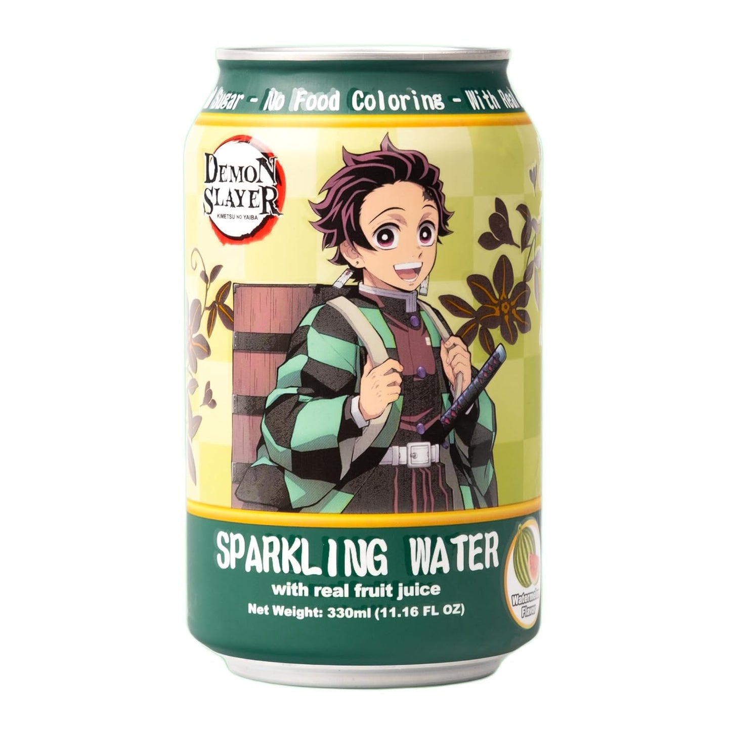 Demon Slayer Watermelon Sparkling Water – 11.16 fl oz (330 ml) Cans – Tanjiro Kamado Collectible Anime Drink (1 Can) - DelsBricks Toys & CollectiblesSodas DelsBricks Toys & CollectiblesSuper Anime Store