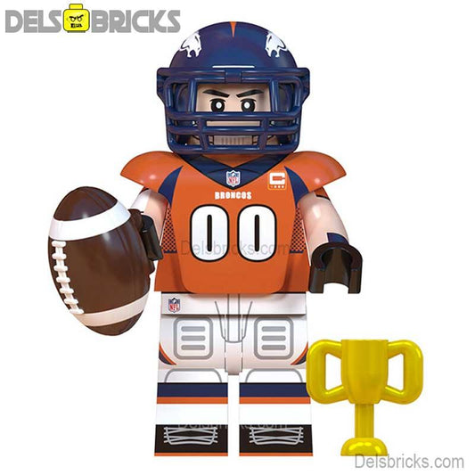 Denver Broncos NFL Football Teams Lego Minifigures Custom Toys - DelsBricks MinifiguresMinifiguresDelsBricks MinifiguresDelsbricks