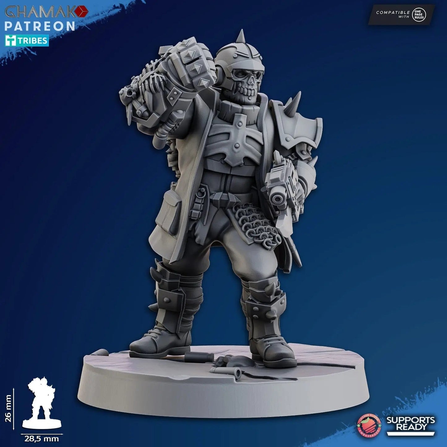 Dictator Squad by Ghamak - 5 - Unit Resin Printed Sci - Fi Command (26mm) - DelsBricks Toys & CollectiblesResin Printed MiniatureDelsBricks Toys & CollectiblesMega Diamonds & Schwartzreiter Mini Forge