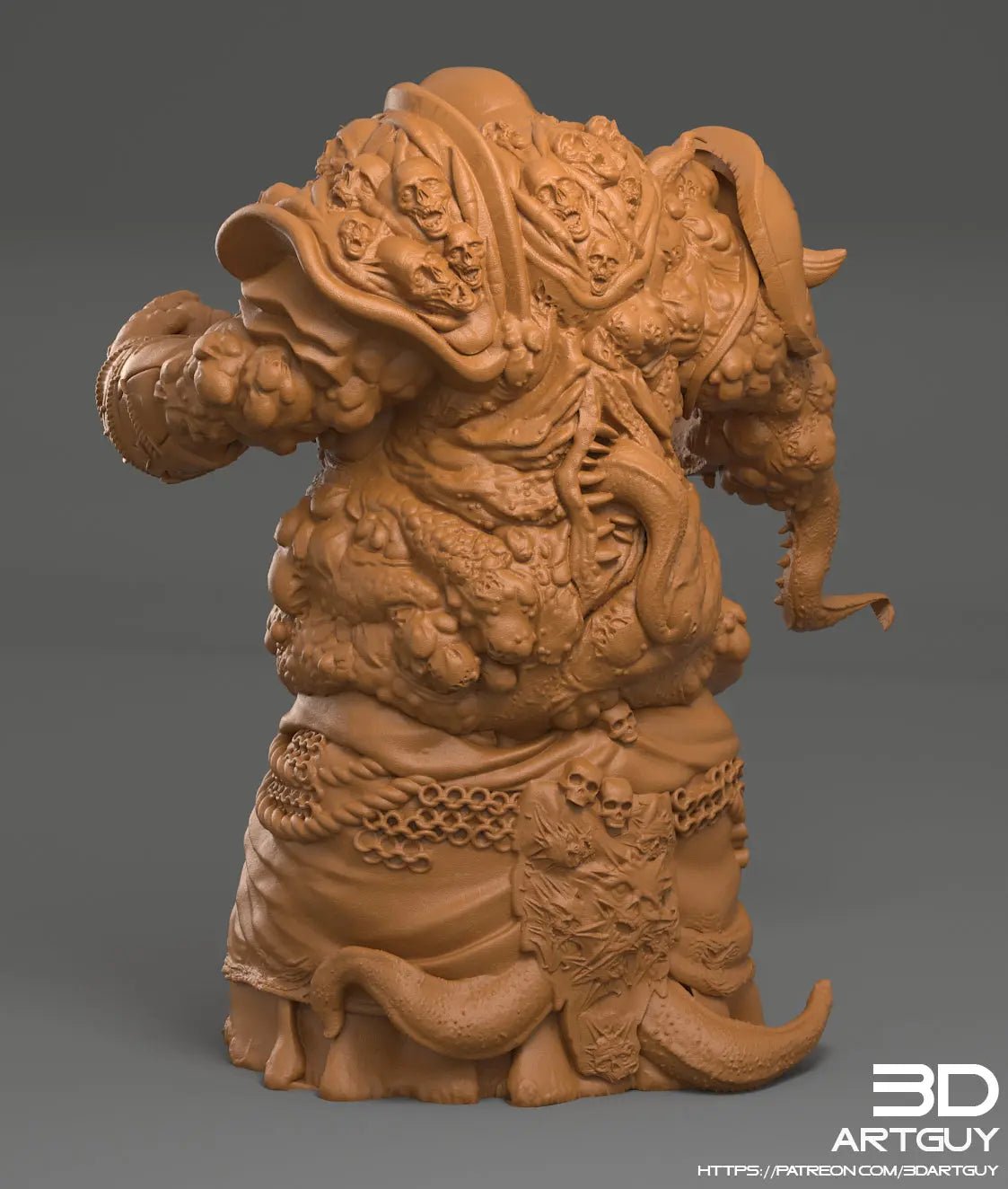 Diseased Horror by 3DArtGuy 32mm scale, 120mm, Miniature War Gaming Figure, Unclean Proxy - DelsBricks Toys & CollectiblesResin Printed MiniatureDelsBricks Toys & CollectiblesMega Diamonds & Schwartzreiter Mini Forge