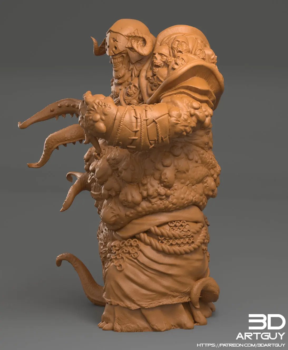 Diseased Horror by 3DArtGuy 32mm scale, 120mm, Miniature War Gaming Figure, Unclean Proxy - DelsBricks Toys & CollectiblesResin Printed MiniatureDelsBricks Toys & CollectiblesMega Diamonds & Schwartzreiter Mini Forge