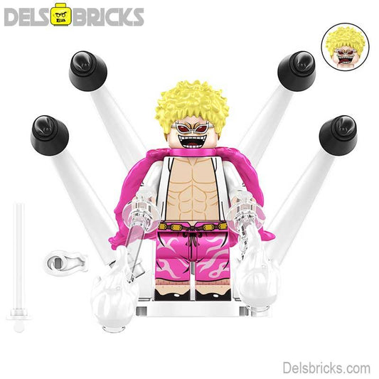 Doflamingo from ONE PIECE Anime Lego Minifigures custom toys - DelsBricks MinifiguresMinifiguresDelsBricks MinifiguresDelsbricks