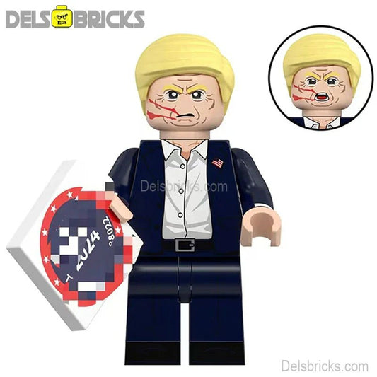Donald Trump Assassination Attempt Best Lego Minifigures custom toys NEW - DelsBricks MinifiguresLego Star Wars MinifiguresDelsBricks MinifiguresDelsbricks.com