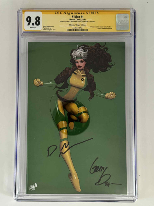 [Double Signed by David Nakayama | Gerry Duggan] X - Men 1 CGC 9.8 Yellow Label Exclusive Virgin Color Bleed Var - DelsBricks Toys & CollectiblesCOMIC BOOKDelsBricks Toys & CollectiblesUnknown Comic Books