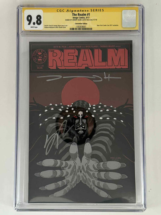 [Double Signed by Jeremy Haun | Seth Peck] The Realm 1 CGC 9.8 Yellow Label Andrew Maclean | Nick Filardi Exclusive Var - DelsBricks Toys & CollectiblesCOMIC BOOKDelsBricks Toys & CollectiblesUnknown Comic Books