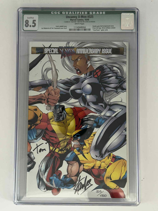 [Double Signed by Stan Lee | Tom DeSanto] Uncanny X - Men 325 CGC 8.5 Green Label Exclusive Var - DelsBricks Toys & CollectiblesCOMIC BOOKDelsBricks Toys & CollectiblesUnknown Comic Books