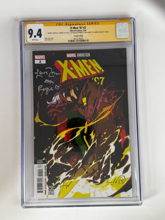 [DOUBLE SIGNED LENORE ZANN | AJ LOCASCIO] X - MEN '97 2 CGC 9.4 Yellow Label 2nd PTG Steve Espin Var - DelsBricks Toys & CollectiblesCOMIC BOOKDelsBricks Toys & CollectiblesUnknown Comic Books