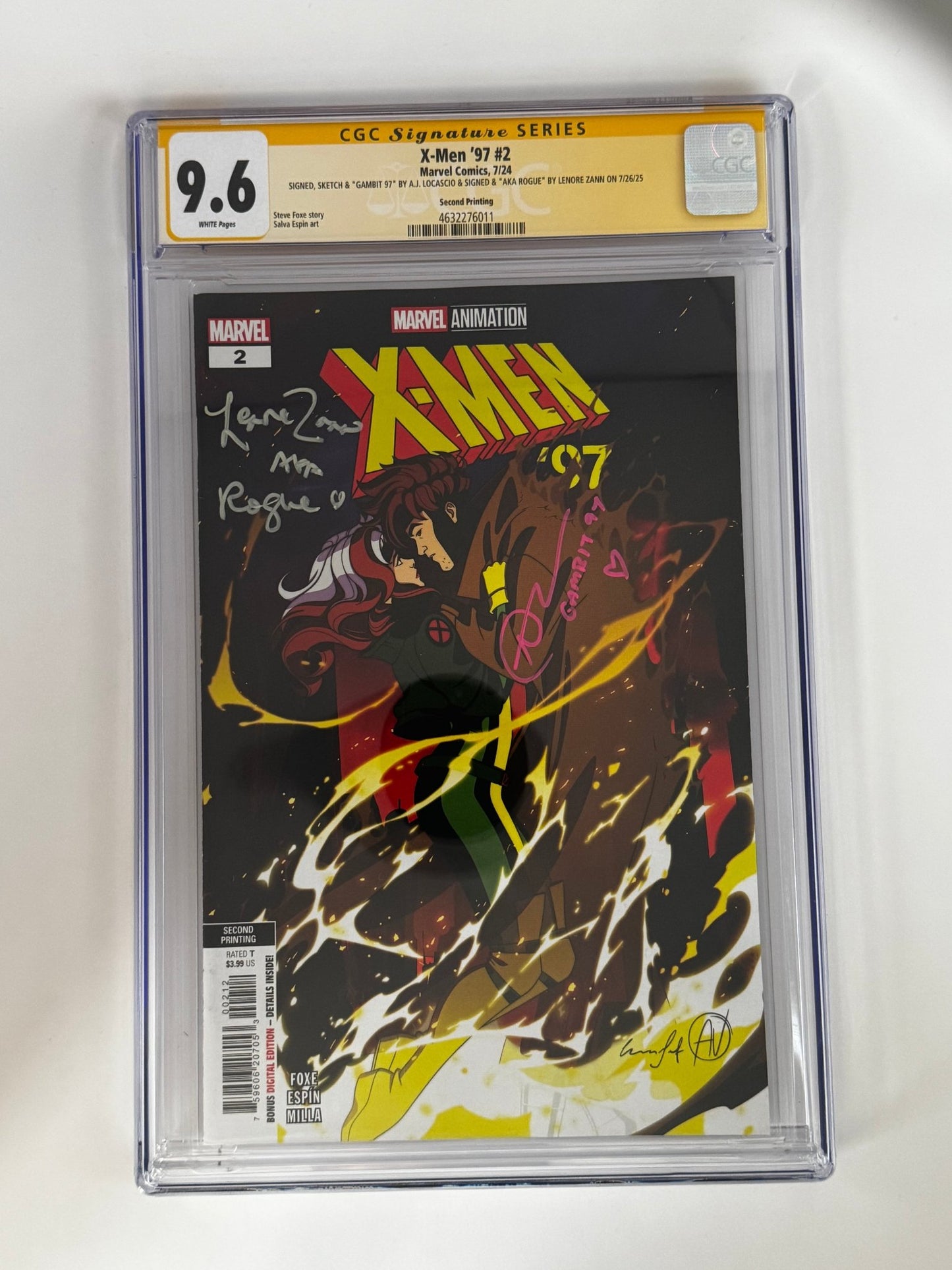 [DOUBLE SIGNED LENORE ZANN | AJ LOCASCIO] X - MEN '97 2 CGC 9.6 Yellow Label 2nd PTG Steve Espin Var - DelsBricks Toys & CollectiblesCOMIC BOOKDelsBricks Toys & CollectiblesUnknown Comic Books