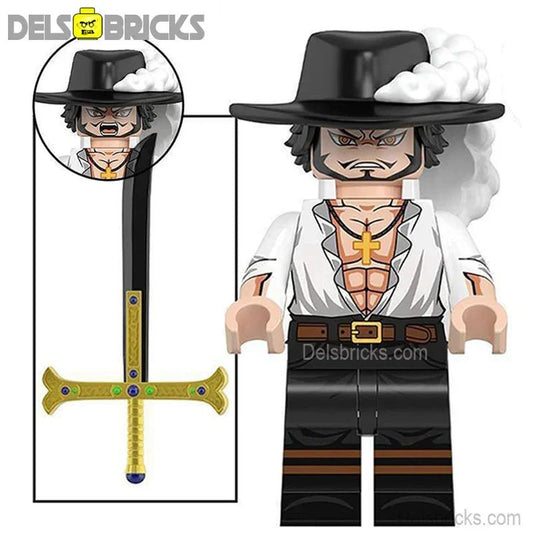 Dracule Mihawk ONE PIECE Anime Lego Minifigures custom toys 1 - DelsBricks MinifiguresMinifiguresDelsBricks MinifiguresDelsbricks