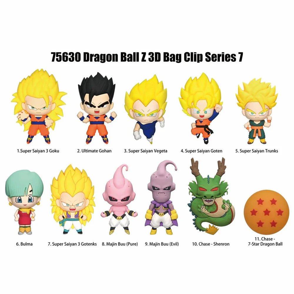 Dragon Ball Z Series 7 3D Foam Bag Clip Blind Bag - Official Collectible - DelsBricks Toys & CollectiblesKeychainDelsBricks Toys & CollectiblesSuper Anime Store