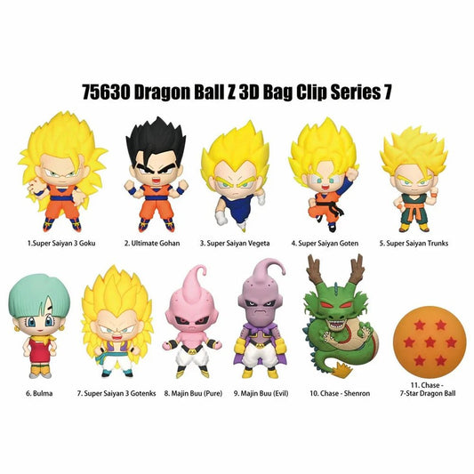 Dragon Ball Z Series 7 3D Foam Bag Clip Blind Bag - Official Collectible - DelsBricks Toys & CollectiblesKeychainDelsBricks Toys & CollectiblesSuper Anime Store
