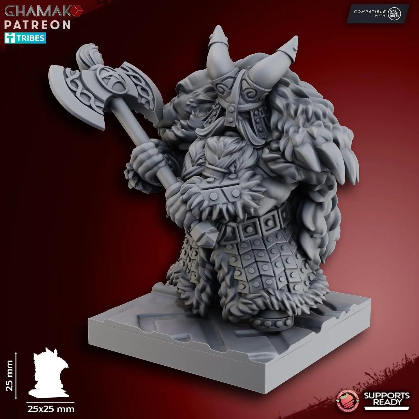 Dwarf Lord 3 by Ghamak Fantasy 28mm Scale Miniature, 25mm tall, Dwarf, Fantasy, Old World, LOTR, DnD - DelsBricks Toys & CollectiblesResin Printed MiniatureDelsBricks Toys & CollectiblesMega Diamonds & Schwartzreiter Mini Forge